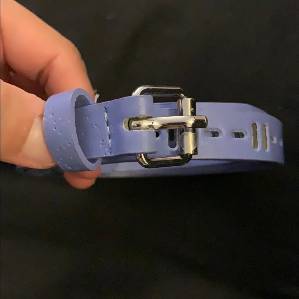 Forever 21 Lavender/Silver Tribal Punctured belt